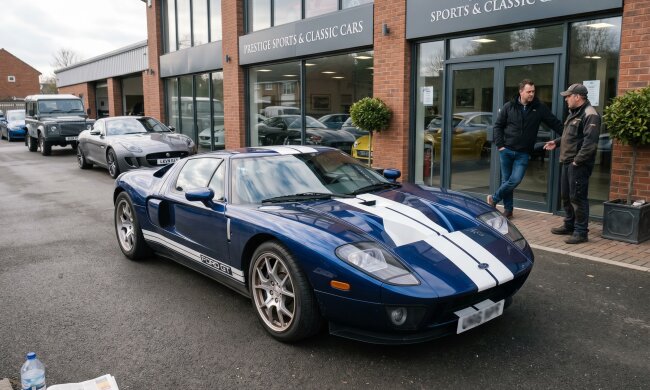 Ford GT синій суперкар