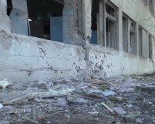 Донбасс, разрушения, фото: скриншот с YouTube