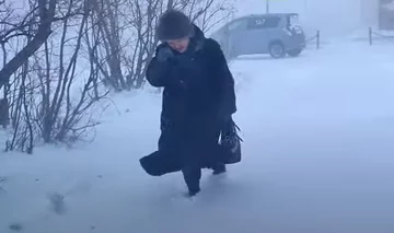 Сильный ветер и снег зимой. Фото: скриншот YouTube-видео