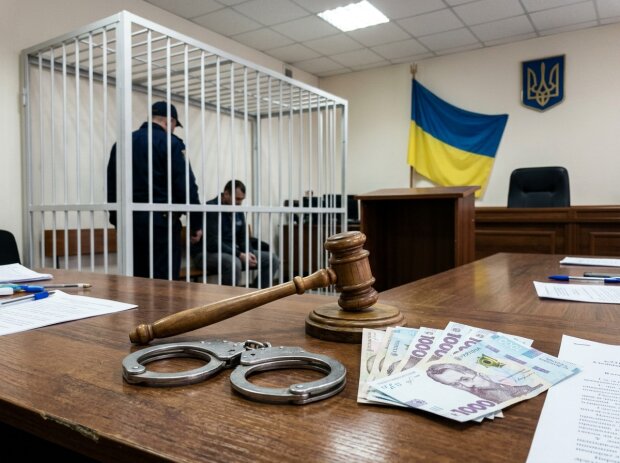 суд, застава, корупція, поліція, арешт, порноофіси, гривні, наручники