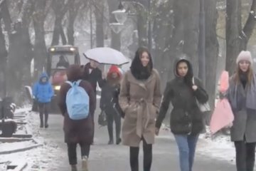 Зима, снег. Фото: скрин РБК-Украина