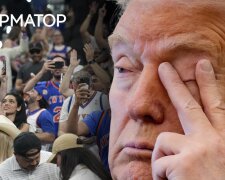 Дональд Трамп на финале НБА в Нью-Йорке