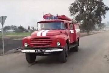 Пожар в на Донбассе. Фото: скриншот YouTube