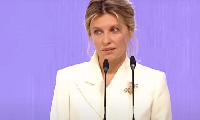 Олена Зеленська. Фото: скріншот YouTube-відео