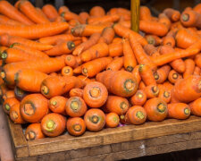 Продукти харчування з цінниками в українському супермаркеті