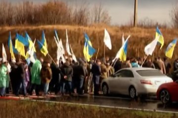 Протест фермеров. Фото: скриншот YouTube