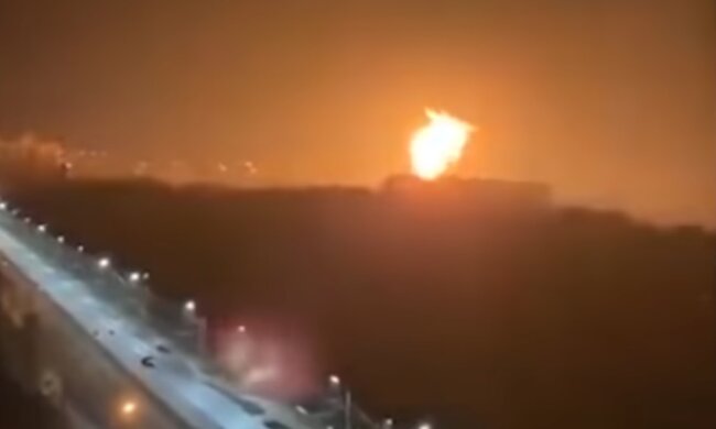 Вибух на росії. Фото: скріншот YouTube-відео