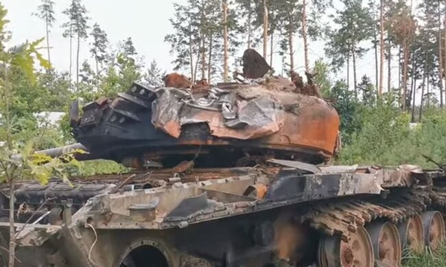 Разбитая техника рф. Фото: скриншот YouTube-видео