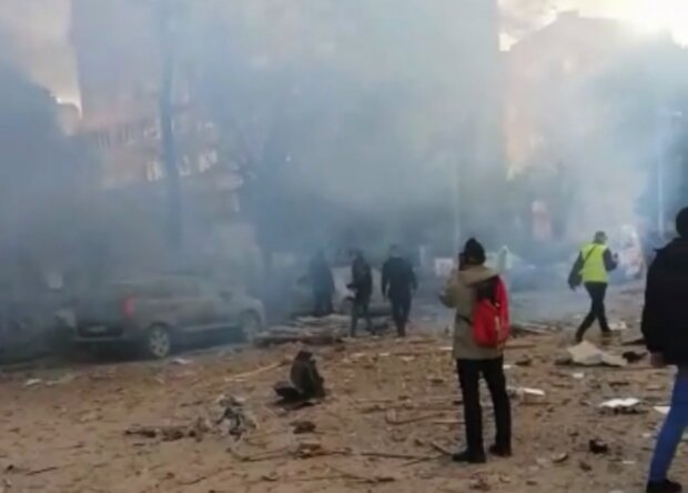 Атака по Киеву. Фото: Telegram