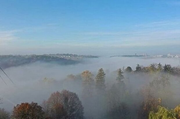 Туман над містом. Фото: скріншот Instagram