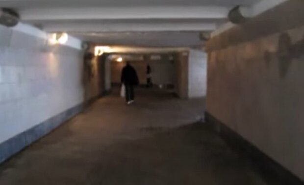 Подземный переход. Фото: скриншот Youtube-видео