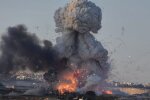 Вогняний гриб над фабрикою феєрверків на Мальті