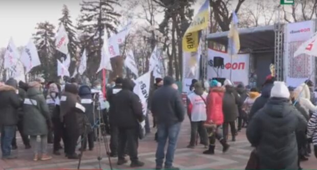 Акция протеста. Фото: скриншот YouTube
