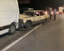 ДТП под Киевом. Фото: скриншот Youtube-видео