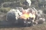 Горить російська військова техніка. Фото: скріншот YouTube-відео