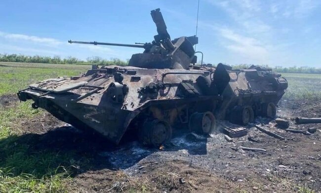 Розбита техніка окупанта. Фото: Генштаб ЗСУ