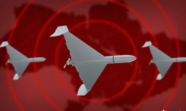 Увага, в небі багато ворожих дронів, шахеди атакують столицю. Фото: Telegram