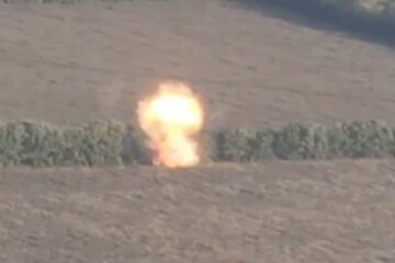 Вибух. Фото: скріншот Telegram-відео