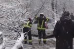 Снегопад в Киеве. Фото: скрин 5 канал