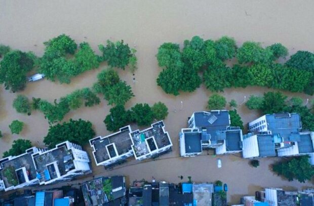 Наводнение в Южной Корее. Фото: скриншот YouTube