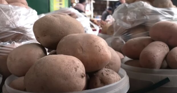 Картопля на ринку, фото: youtube.com