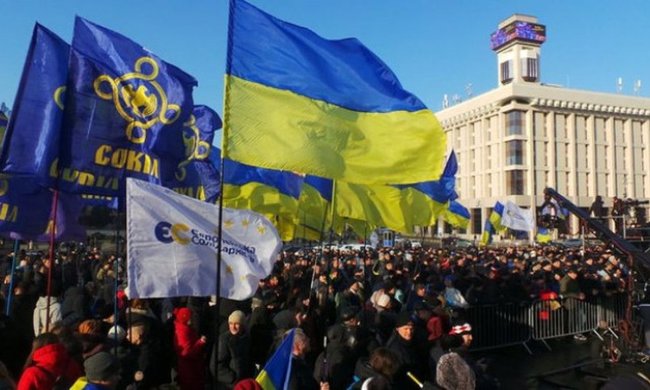 Акция 8 декабря на майдане в Киеве, фото: kievvlast.com.ua