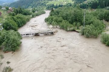Наводнение в западной Украине. Фото: скрин youtube