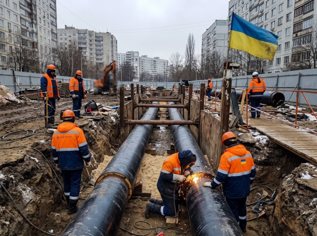 тепломережа Київ Теремки будівництво труб