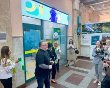 Інклюзивне відділення Ощадбанку на залізничному вокзалі Одеси