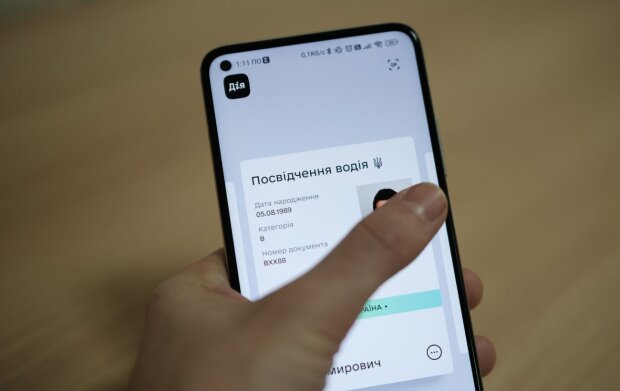 Водійське посвідчення в застосунку Дія