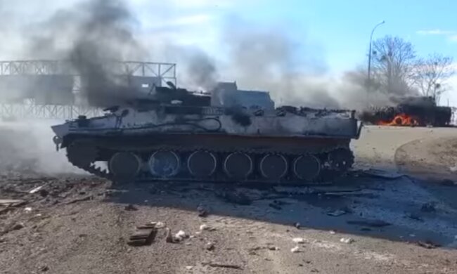 Російська військова техніка. Фото: скріншот YouTube-відео