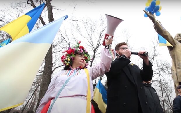 Мітинг на підтримку України. Фото: YouTube, скрін