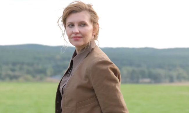 Елена Зеленская. Фото:  Vogue UA, скрин