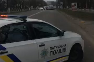 ЧП В Борисполе, дороги перекрыты. Фото: скриншот Facebook