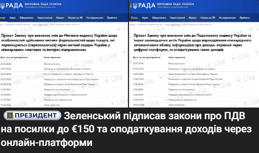 Новые налоги в Украине