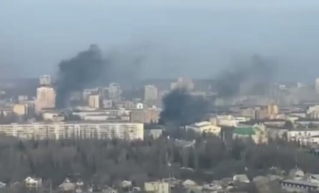 Взрывы в Белгороде. Фото: скриншот Telegram-видео