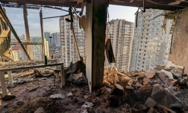 Весь Киев в огне: нардеп Федиенко показал видео одновременной атаки баллистики и "шахедов" - это кошмар