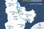 Графік рівнів води на гідропостах Київщини від УкрГМЦ