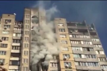 Пожар в Киеве. Фото: Telegram
