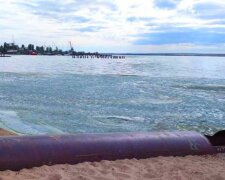 В Николаеве "позеленела" вода на пляже. Фото: Facebook/Contact Center при Николаевском горсовете