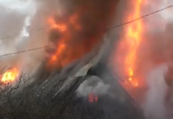 Пожар. Фото: скриншот YouTube