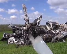 Збитий вертоліт рф. Фото: скріншот YouTube-відео