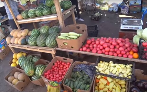 Овощной рынок. Фото: скриншот YouTube