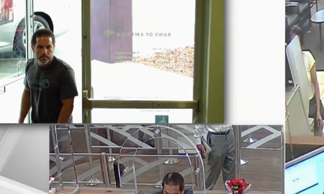 Американец ограбил два банка за 20 минут, скриншот видео
