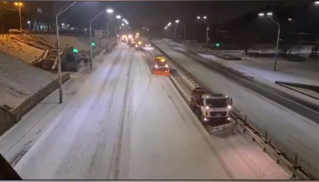 Снегопад.  Фото: скриншот YouTube-видео