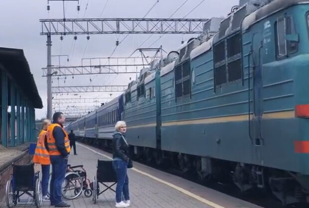 Поїзд. Фото: скріншот YouTube-відео