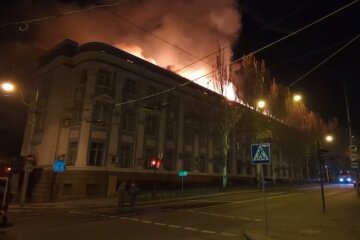 Пожар в Донецке. Фото: Telegram