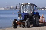 Тонны зелени: в Одессе очистили пляжи от водорослей и другого мусора, фото