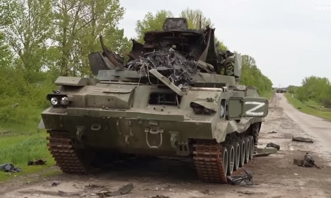Разбитая техника рф. Фото: скриншот YouTube-видео