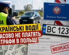 Автомобілі на українських номерах у Польщі, штрафи